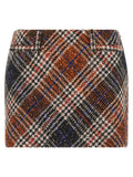 Multicolor Wool Long Skirt