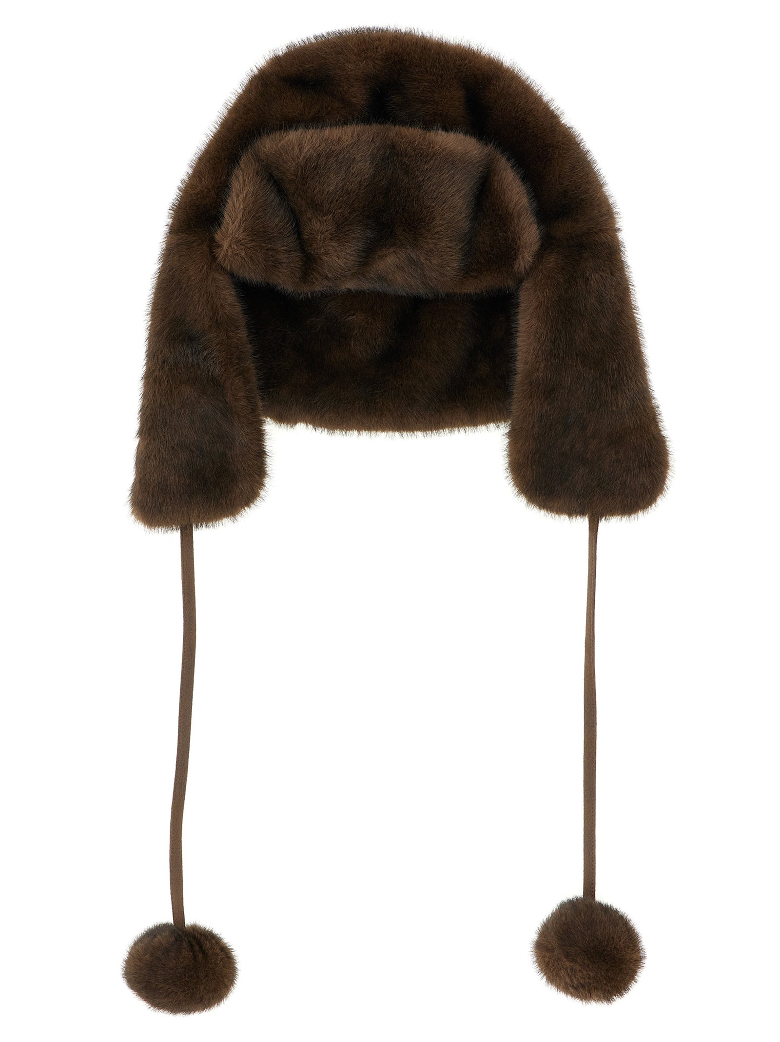 Brown Polyamide Ear Muffs