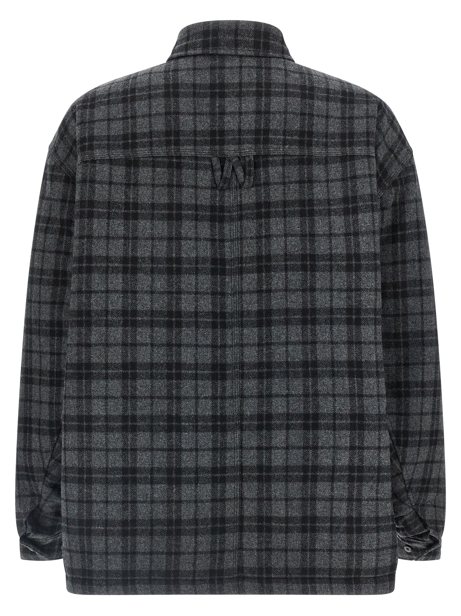 Gray Wool Full-Length Jacket