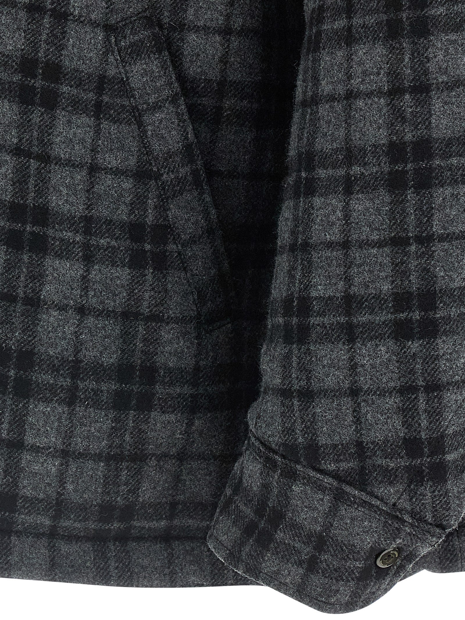 Gray Wool Full-Length Jacket