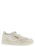 Beige Cowhide Chunky Sneakers