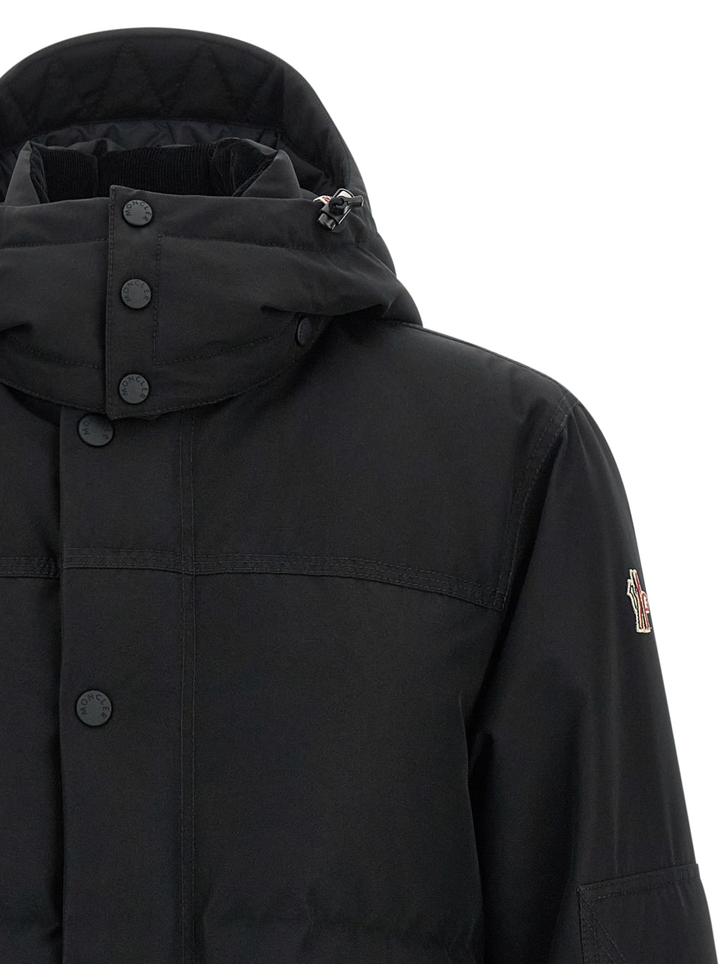 Black Polyester Shell Jacket
