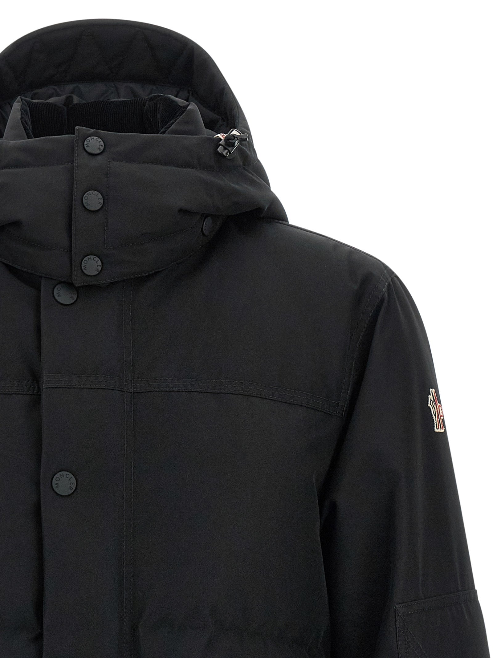 Black Polyester Shell Jacket
