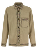 Beige Cotton Dress Shirt