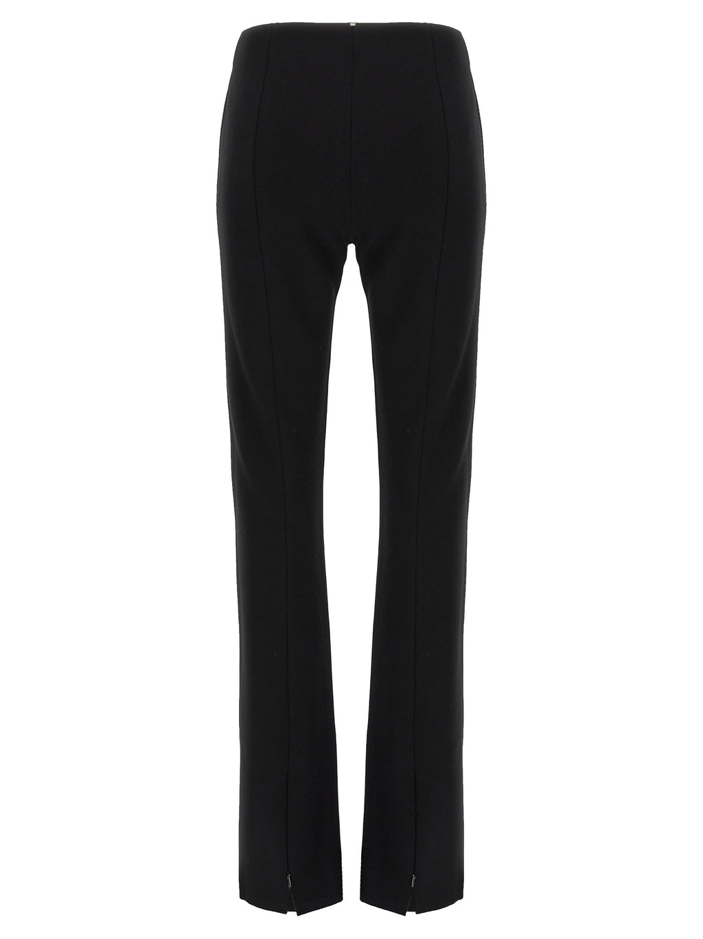 Black Viscose Casual Pants