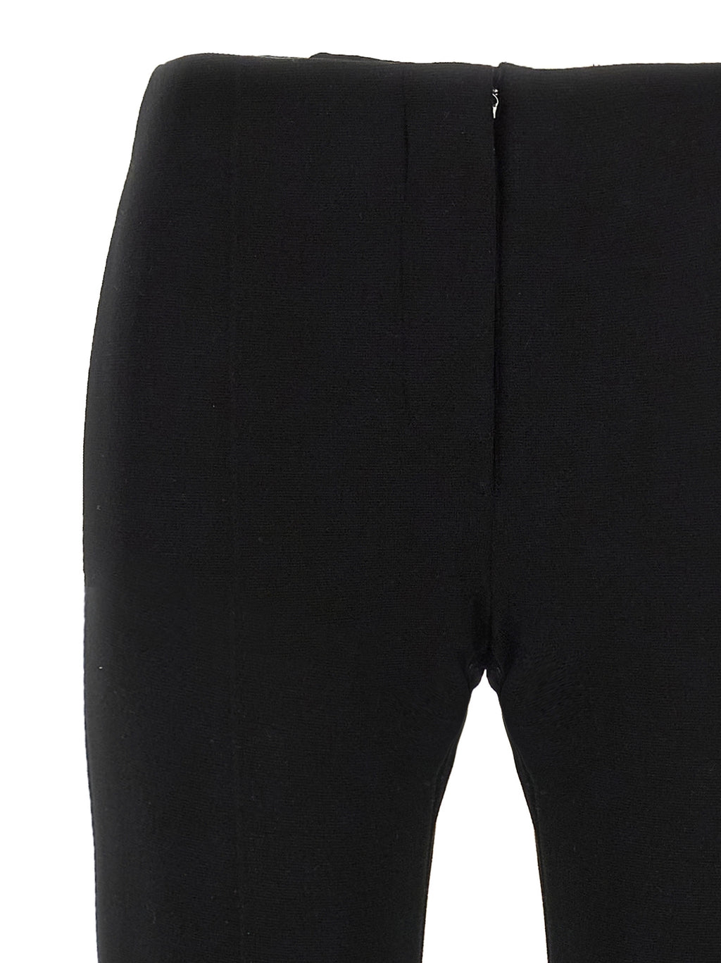 Black Viscose Casual Pants