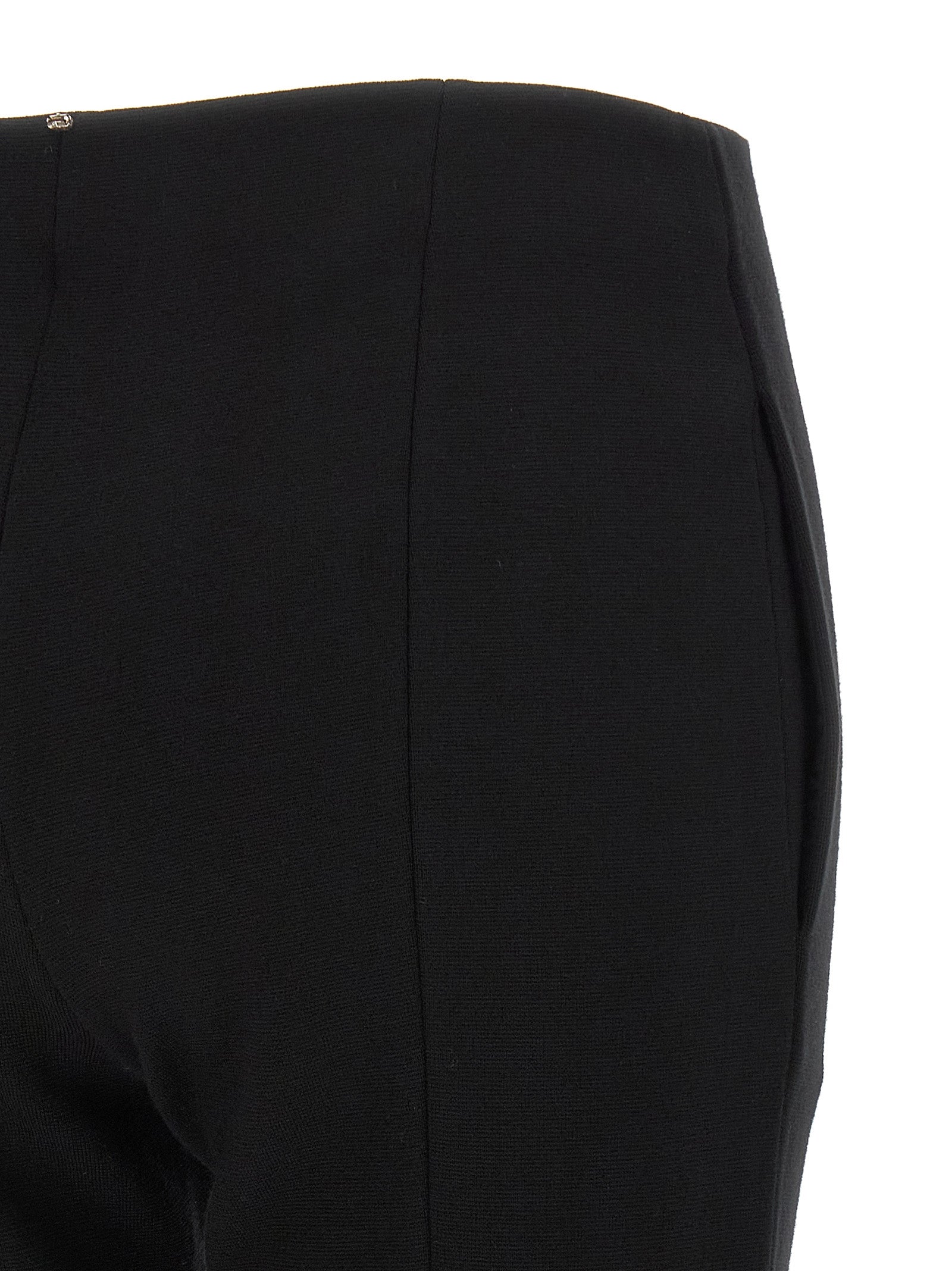 Black Viscose Casual Pants