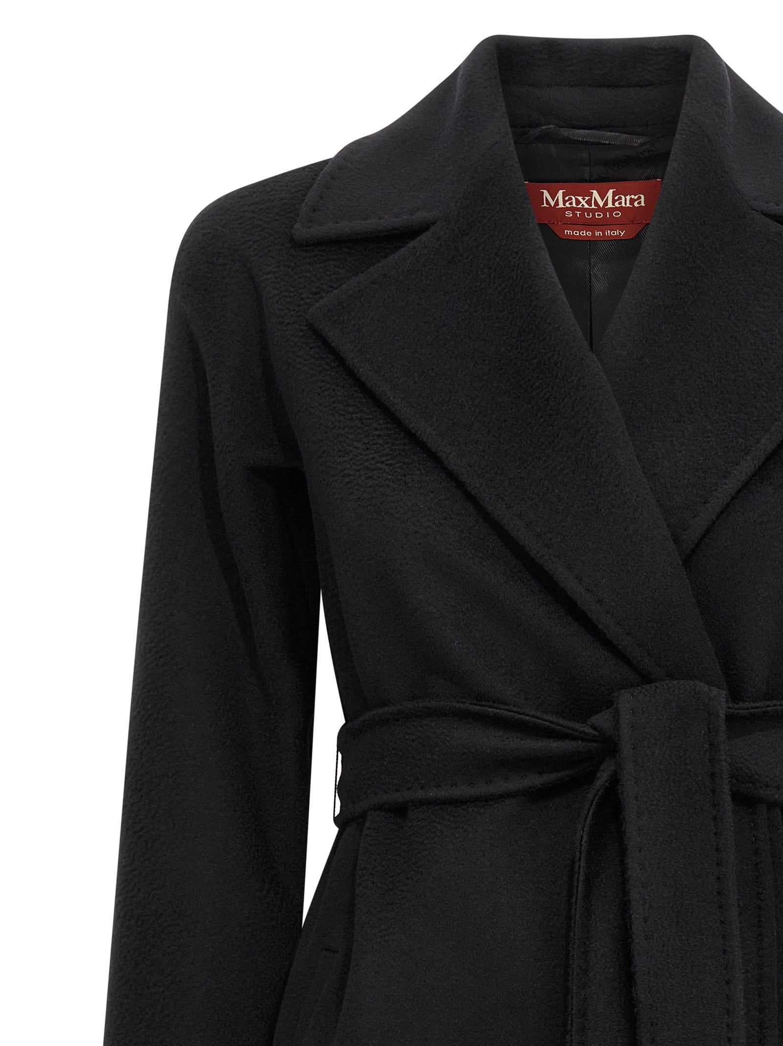 Black Virgin Wool Coat