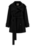 Black Virgin Wool Coat