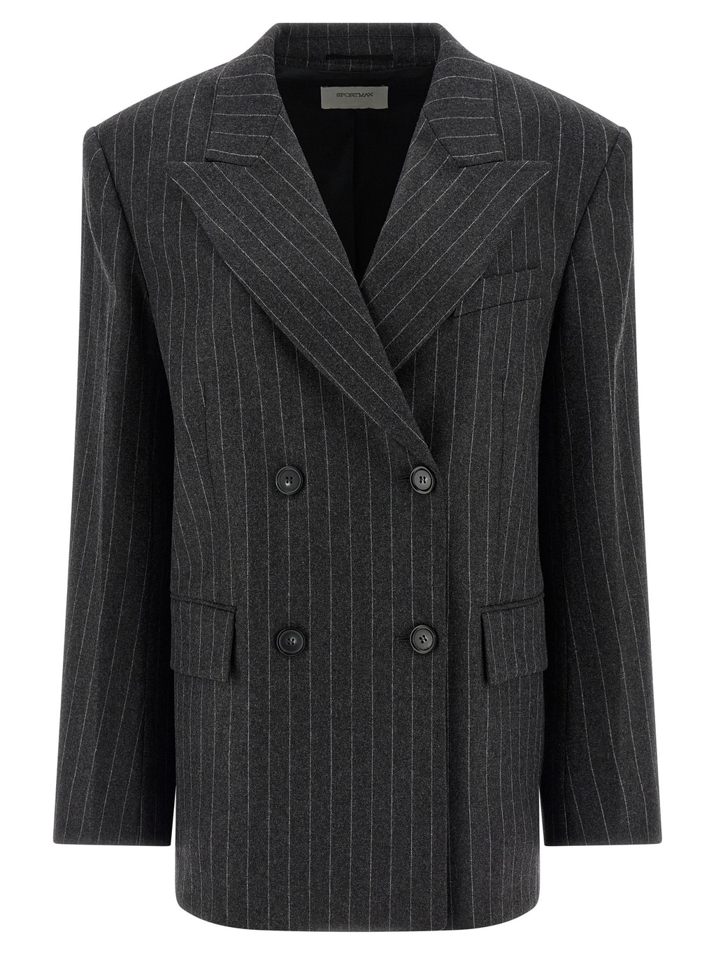 Gray Virgin Wool Blazer