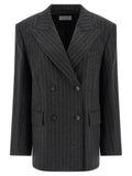 Gray Virgin Wool Blazer
