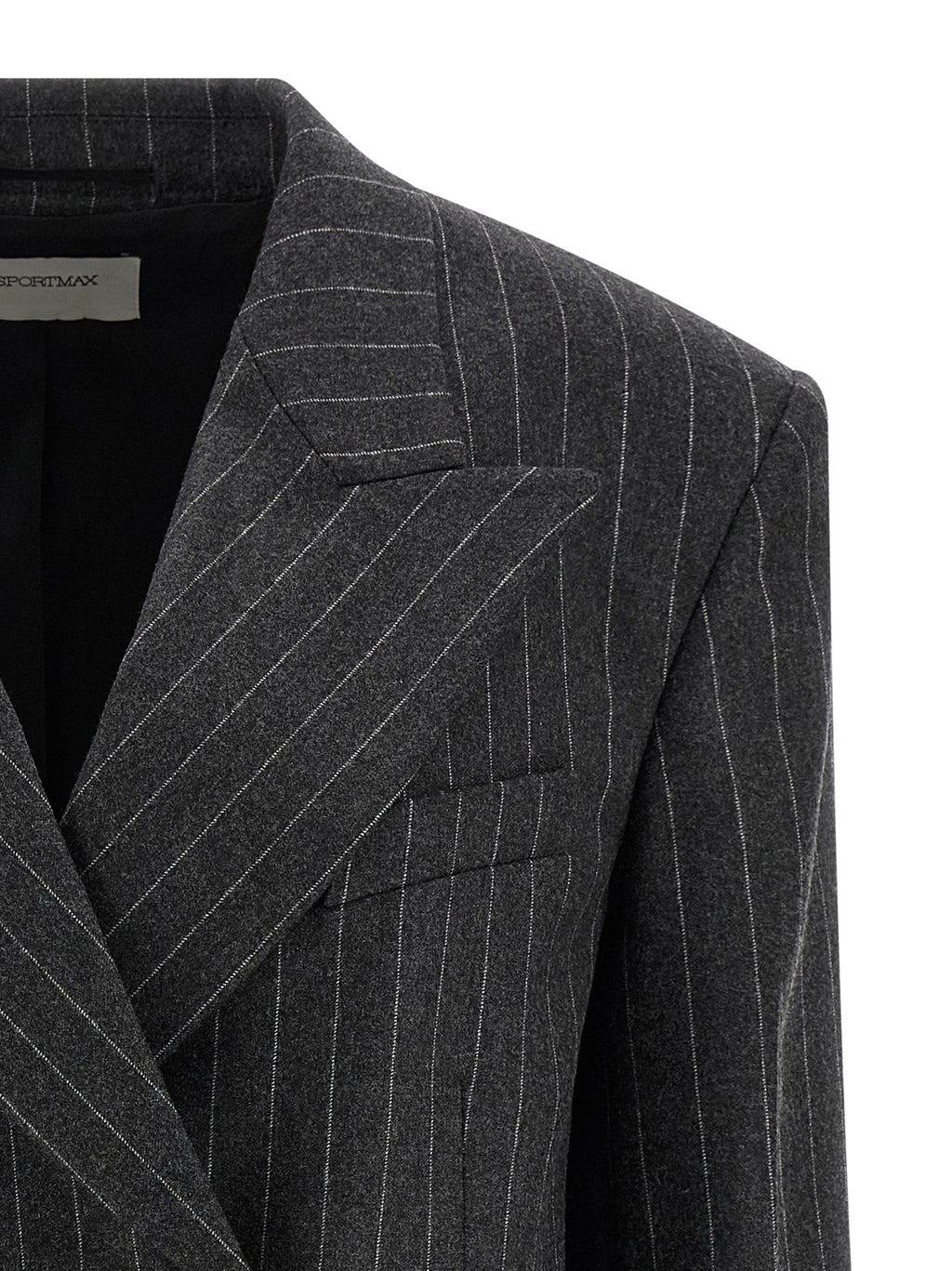 Gray Virgin Wool Blazer