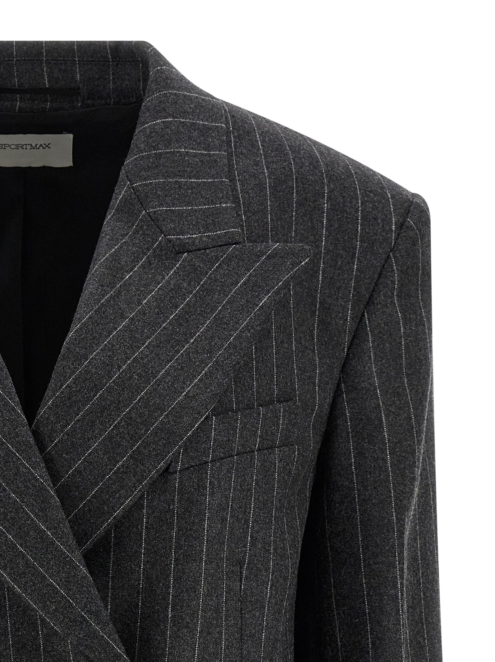 Gray Virgin Wool Blazer