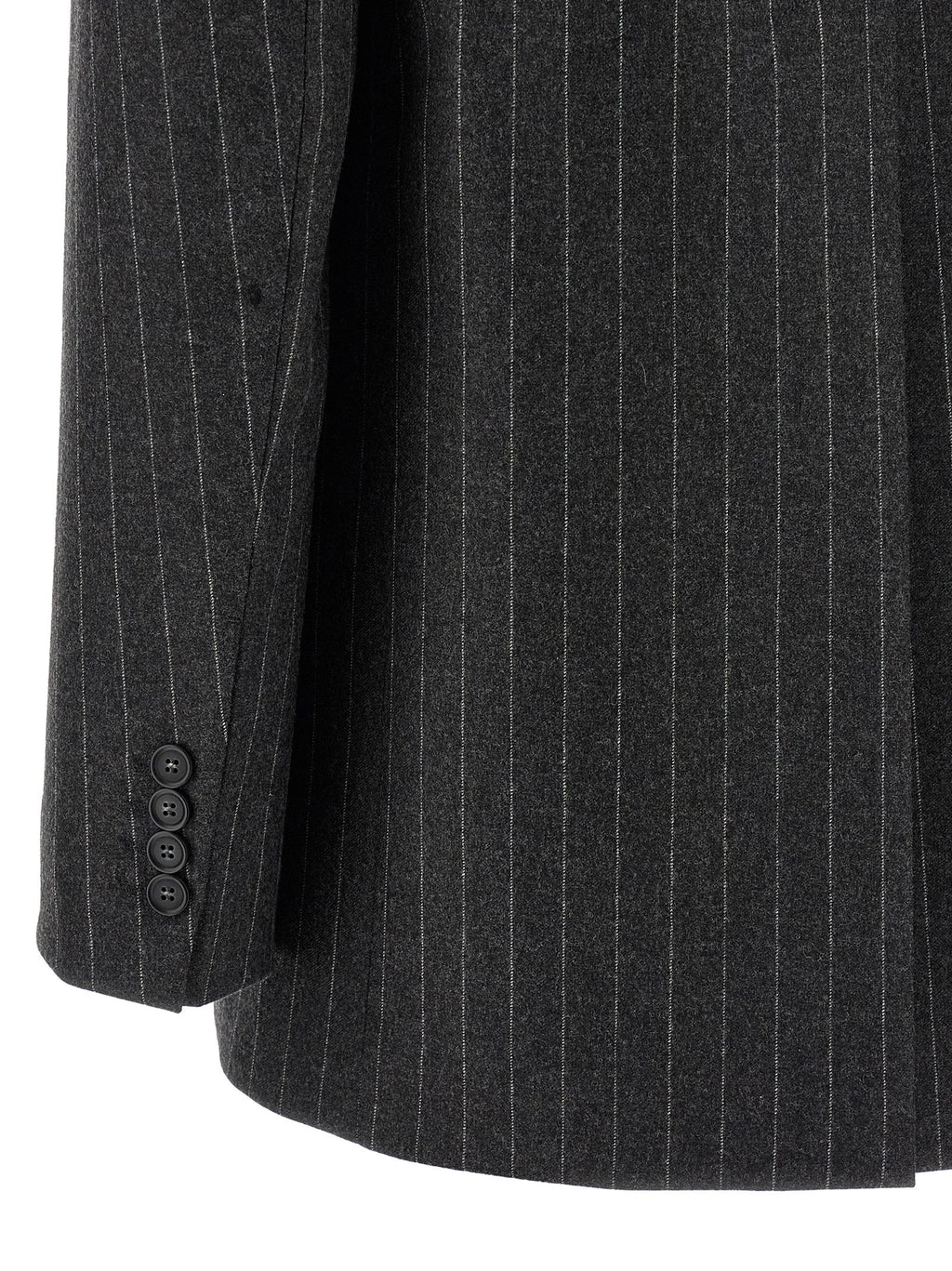 Gray Virgin Wool Blazer