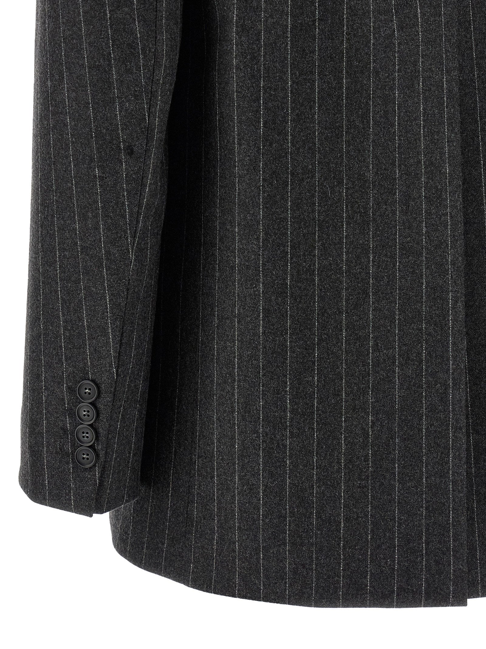 Gray Virgin Wool Blazer