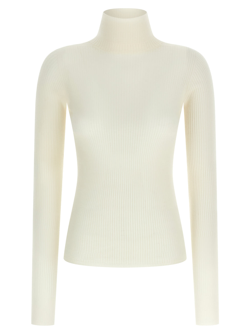 White Virgin Wool Cardigan