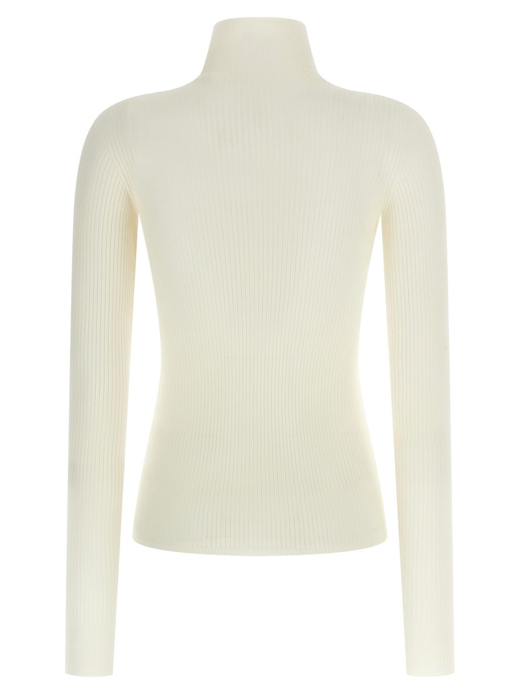 White Virgin Wool Cardigan