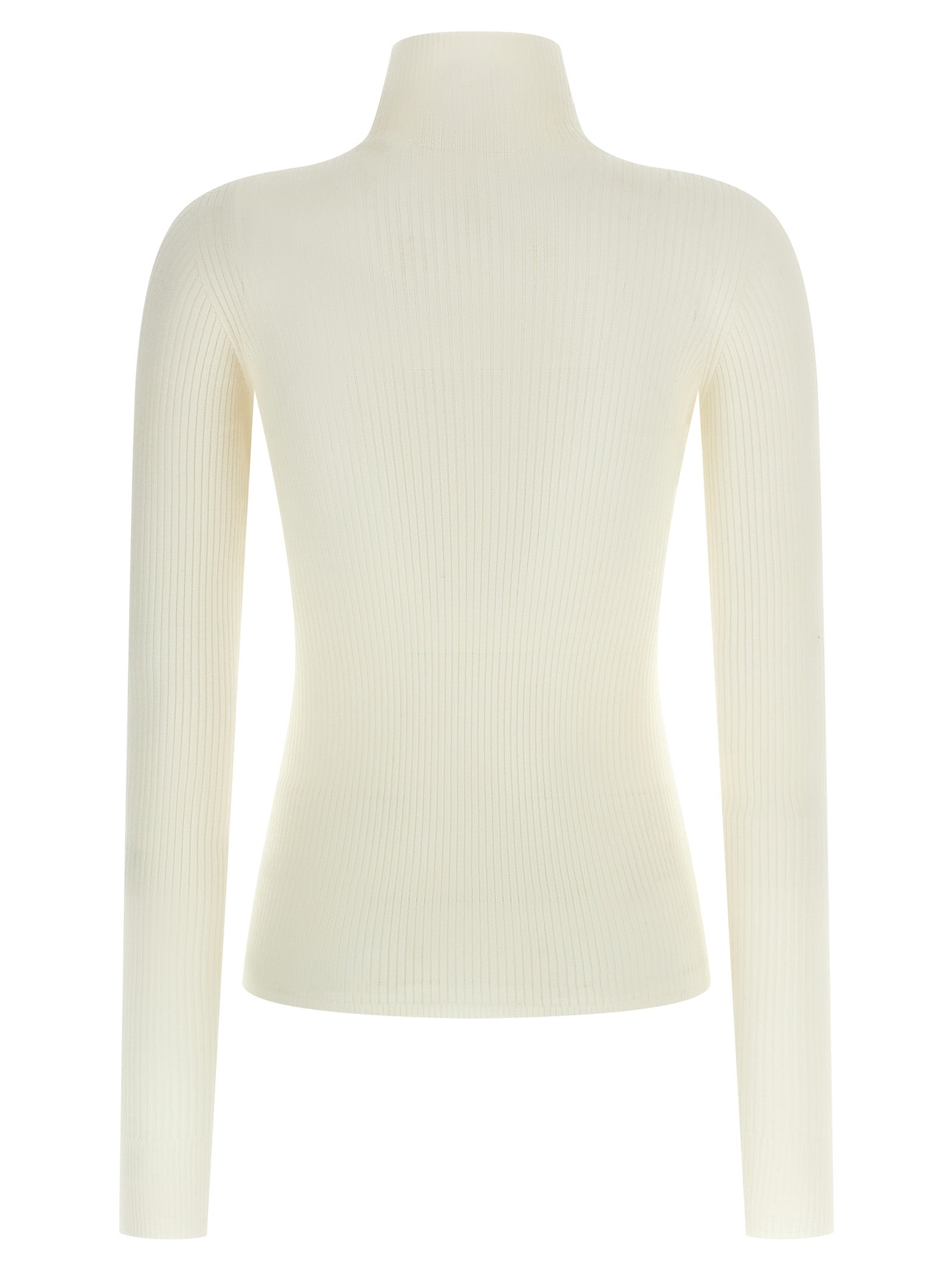 White Virgin Wool Cardigan
