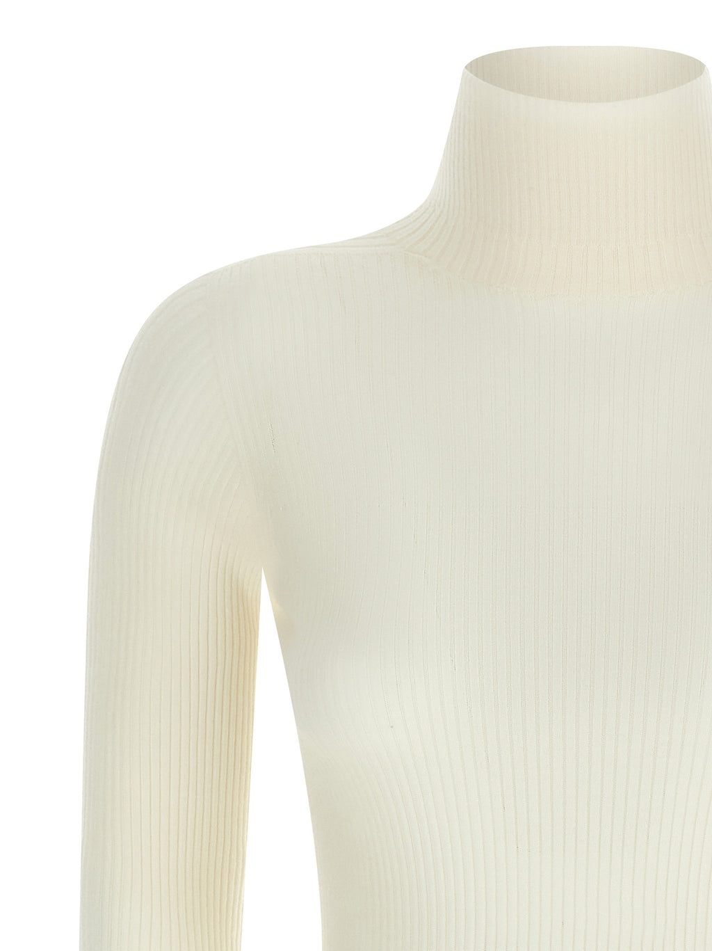 White Virgin Wool Cardigan
