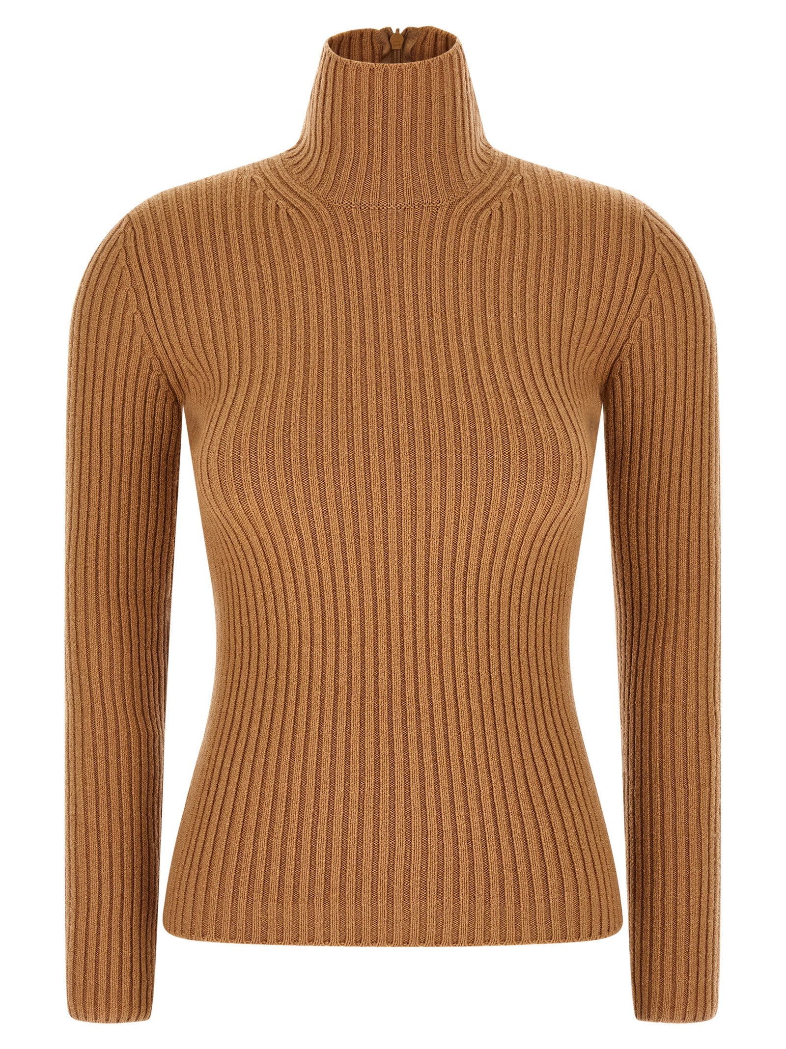Beige Wool Cardigan