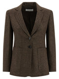 Brown Virgin Wool Blazer