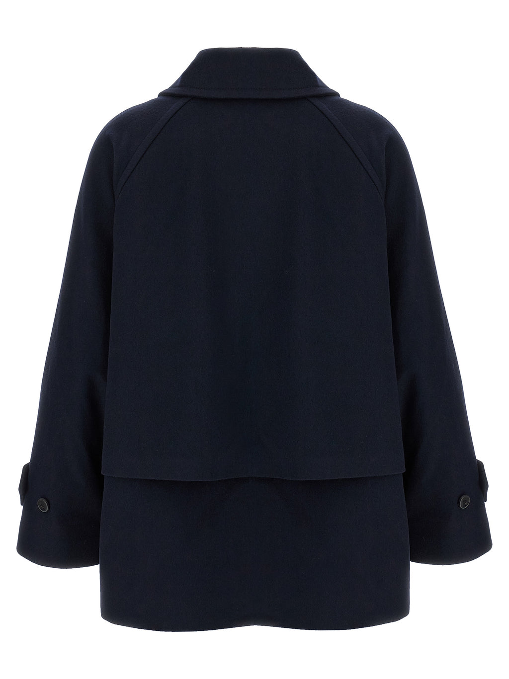 Blue Virgin Wool Coat
