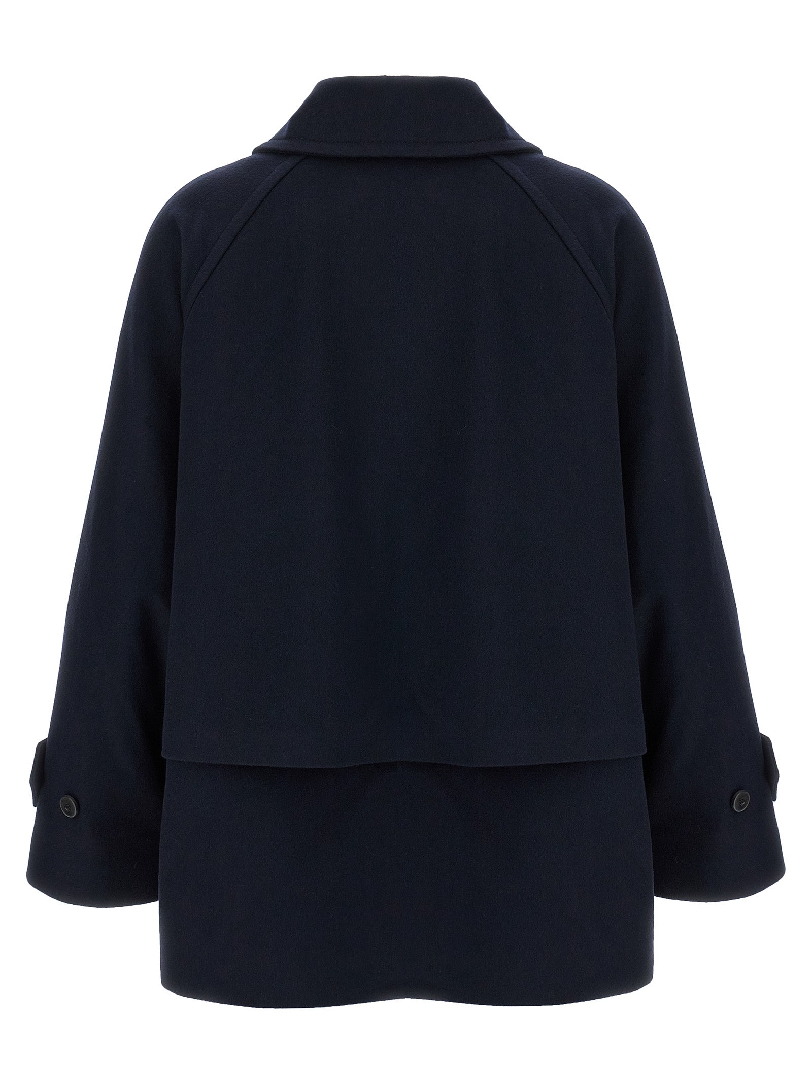 Blue Virgin Wool Coat