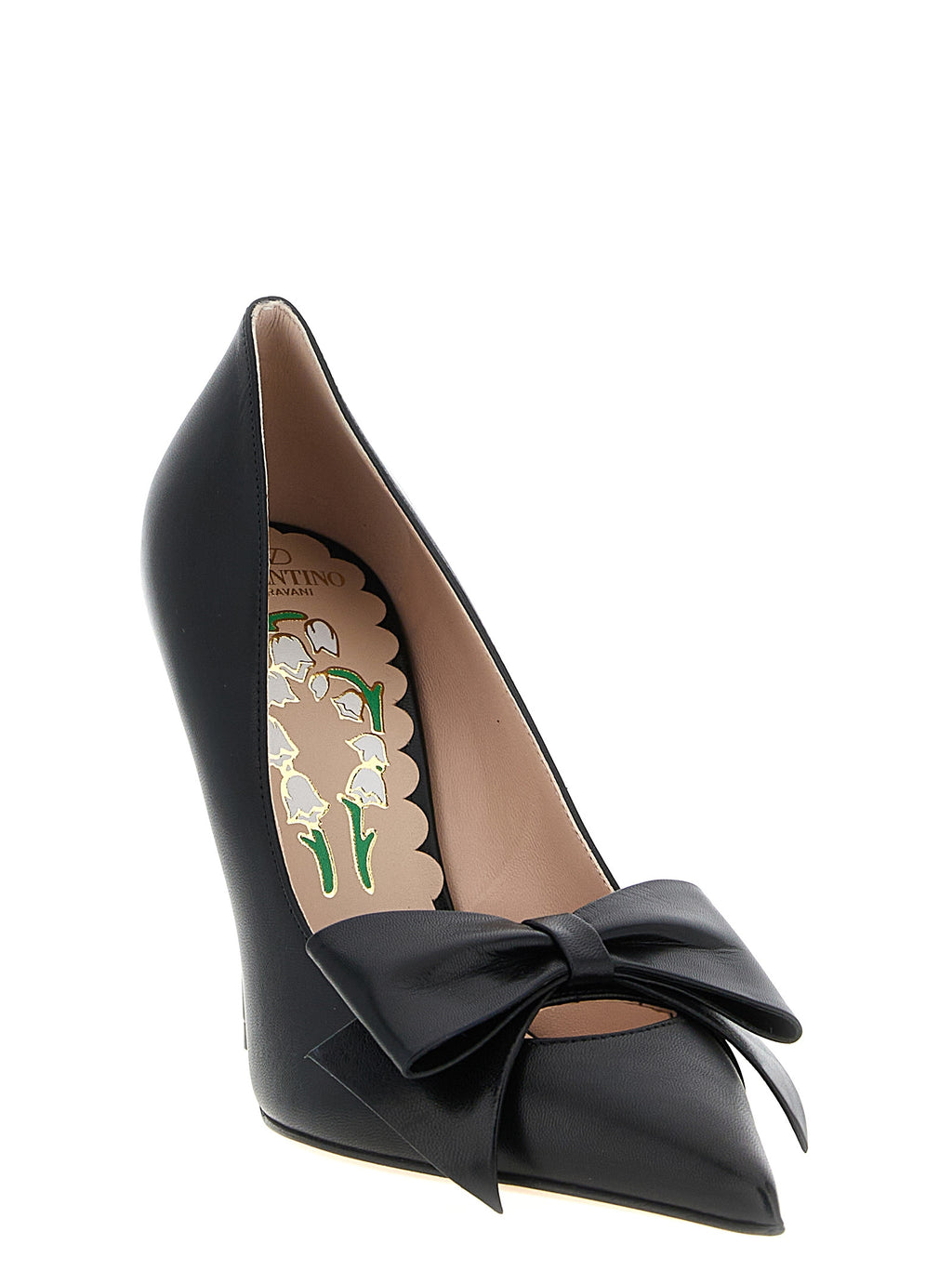 Black Calfskin High Heel Pumps