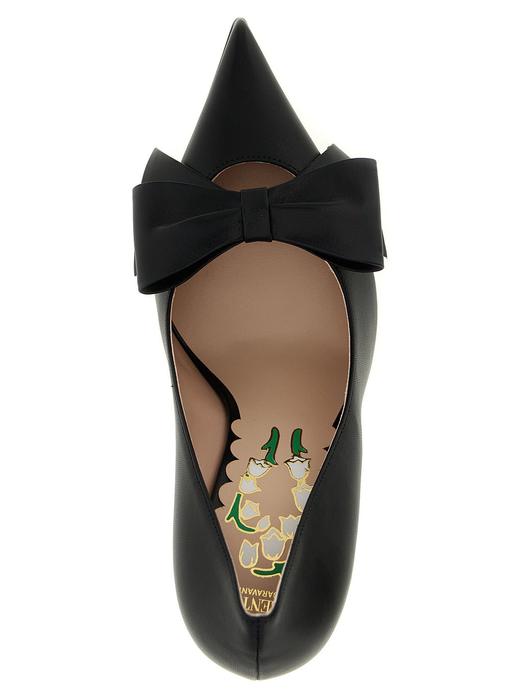 Black Calfskin High Heel Pumps