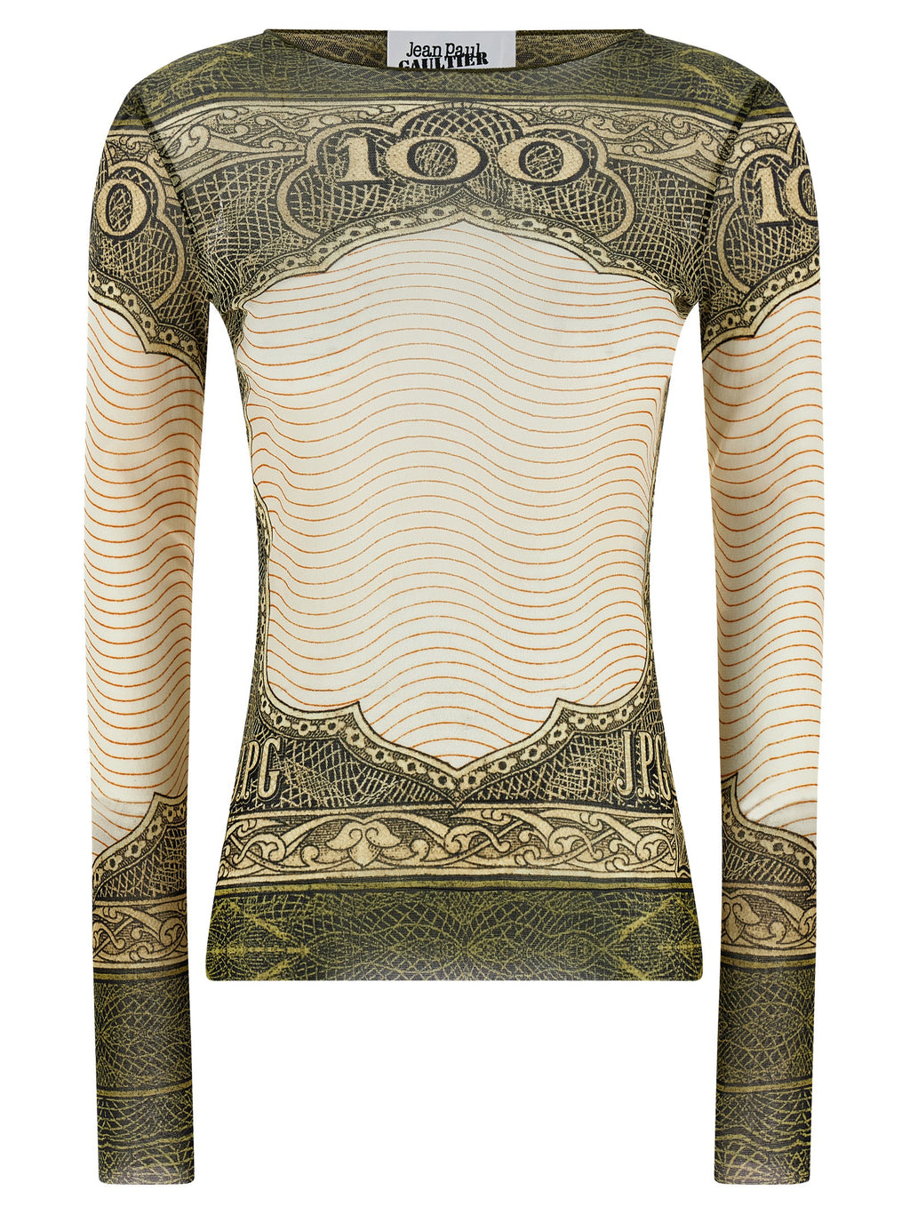 Multicolor Polyamide Long Sleeve T-Shirt