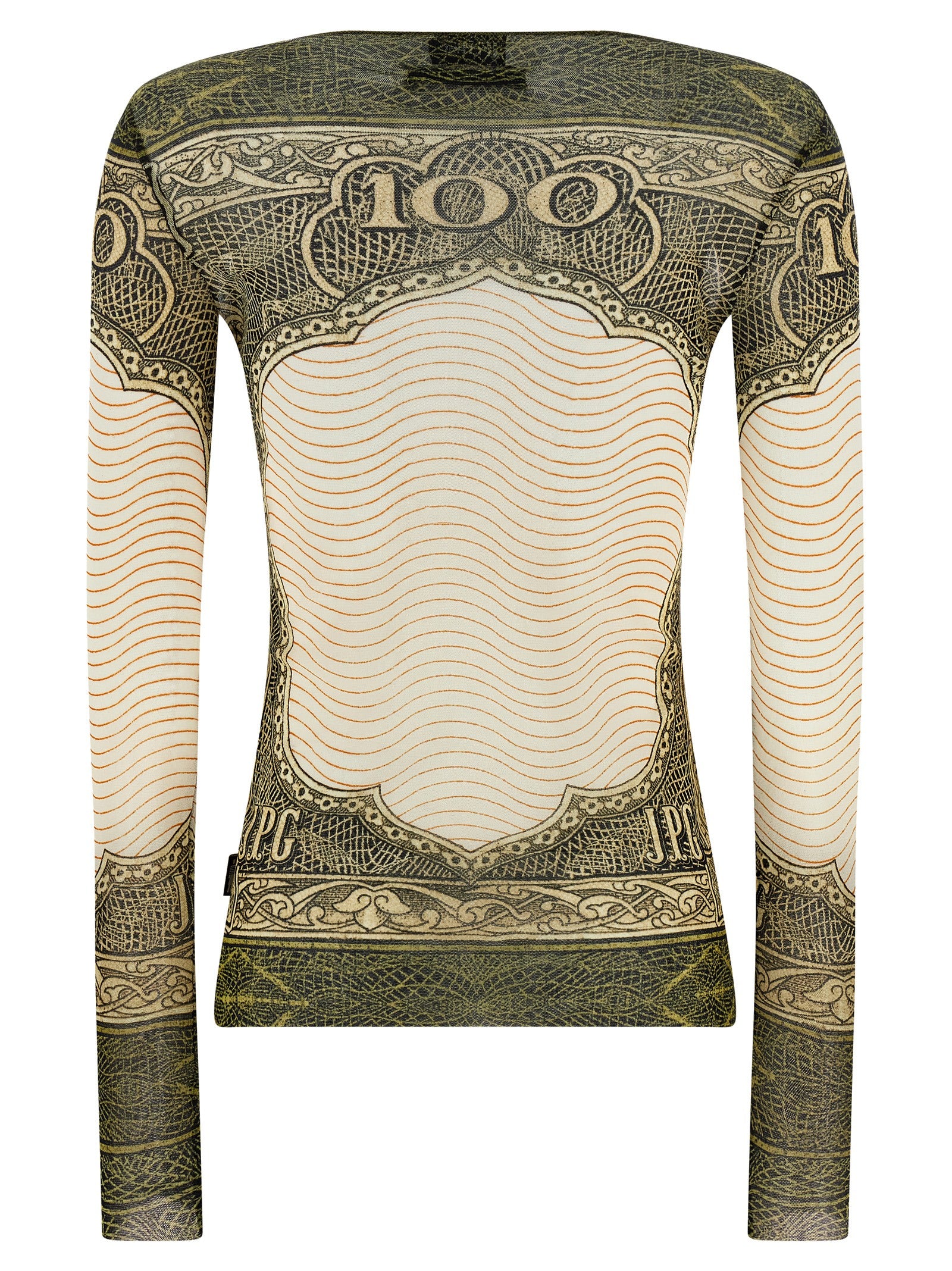 Multicolor Polyamide Long Sleeve T-Shirt