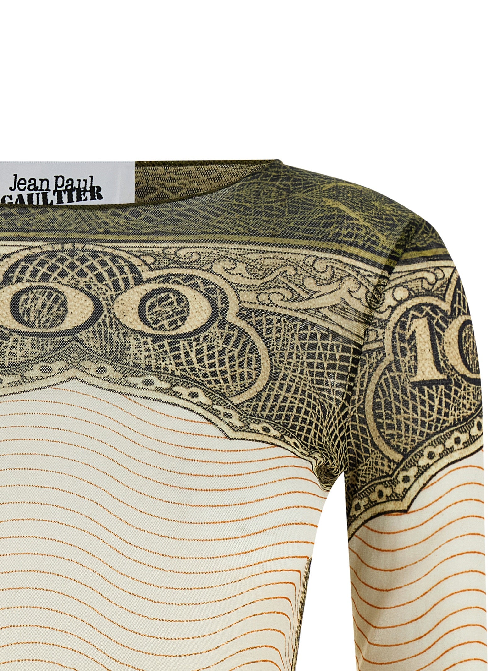 Multicolor Polyamide Long Sleeve T-Shirt