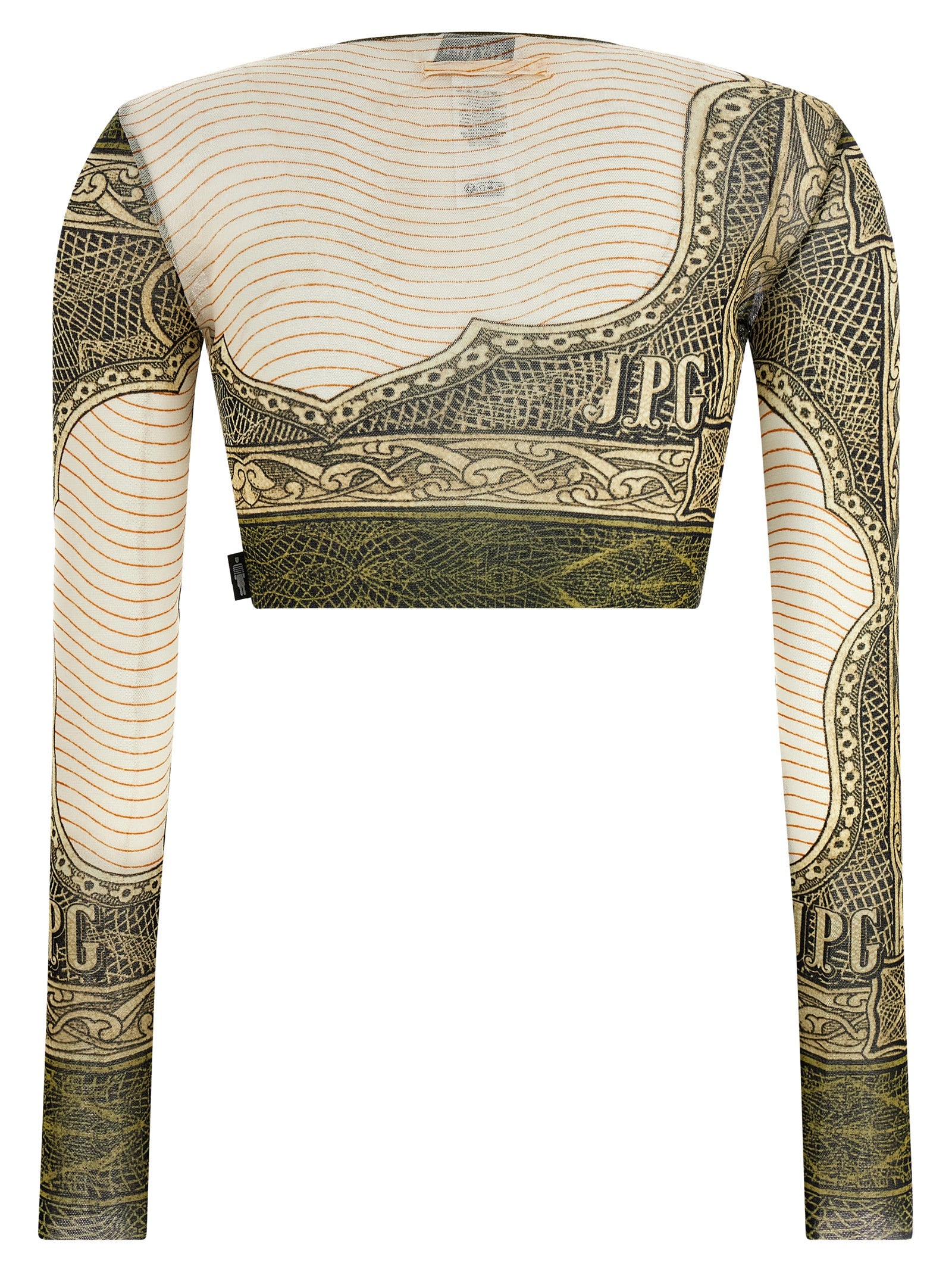Multicolor Polyamide Long Sleeve T-Shirt