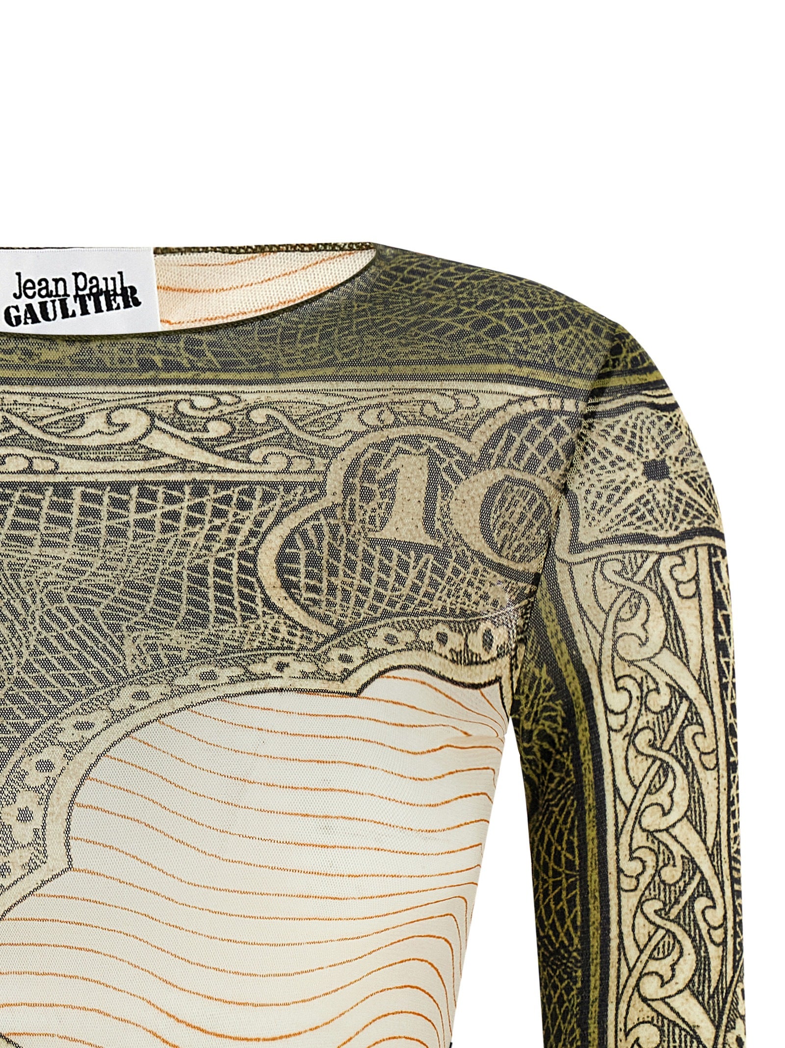 Multicolor Polyamide Long Sleeve T-Shirt