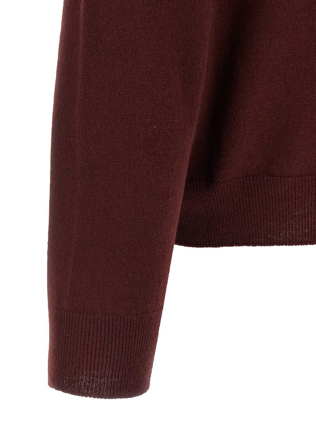 Bordeaux Virgin Wool Cardigan