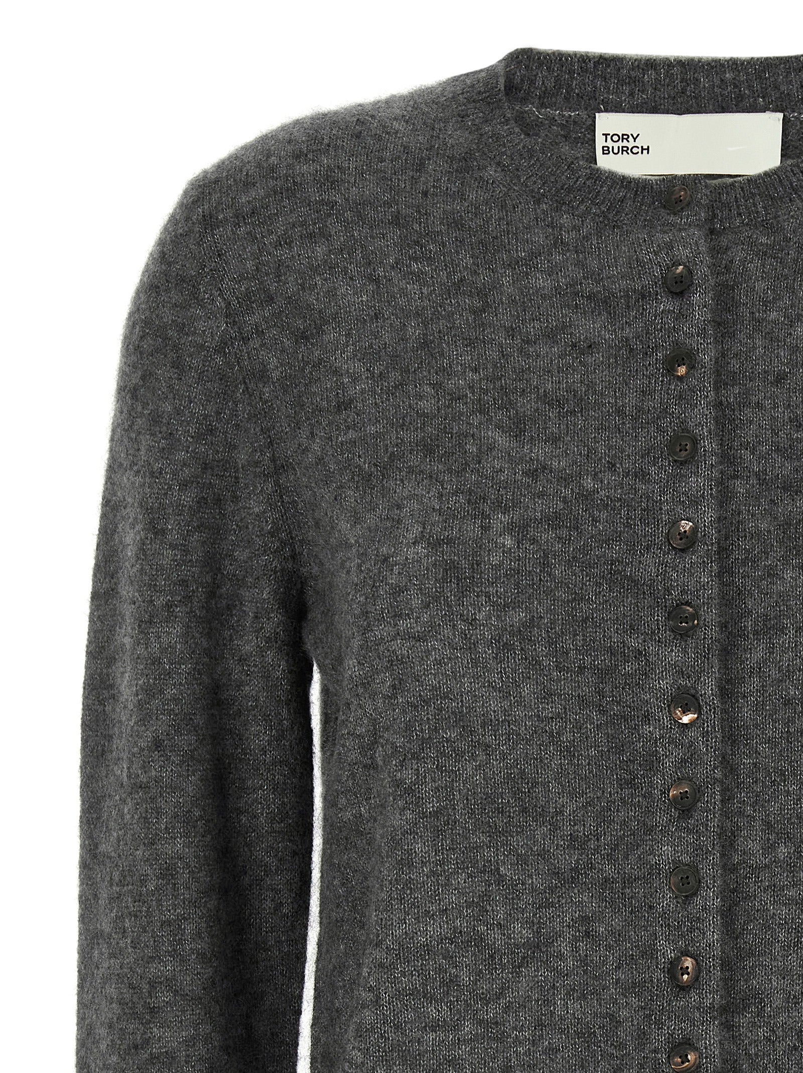 Gray Cashmere Cardigan
