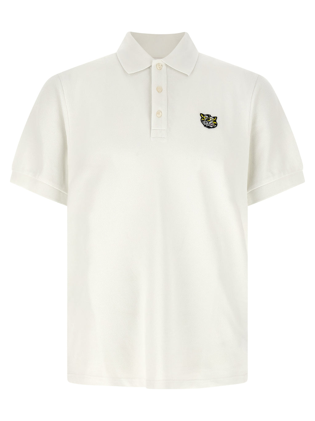 White Cotton Polo Shirt
