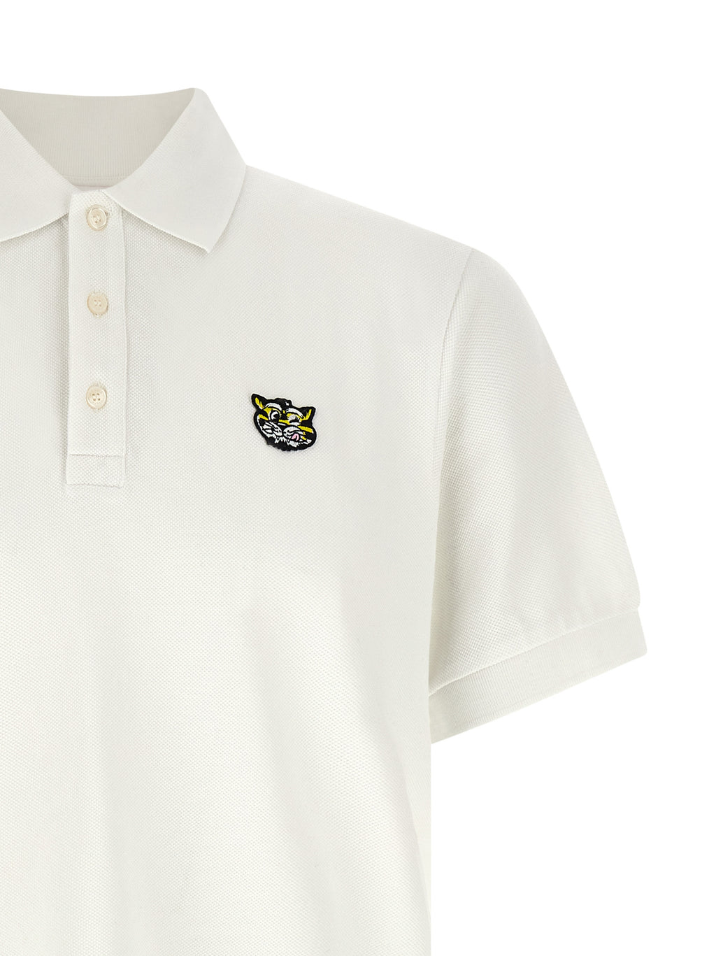White Cotton Polo Shirt