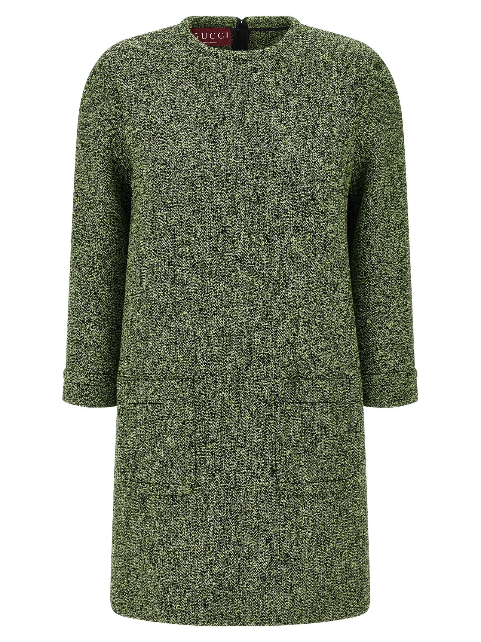 Bicolor Cotton Short Dress