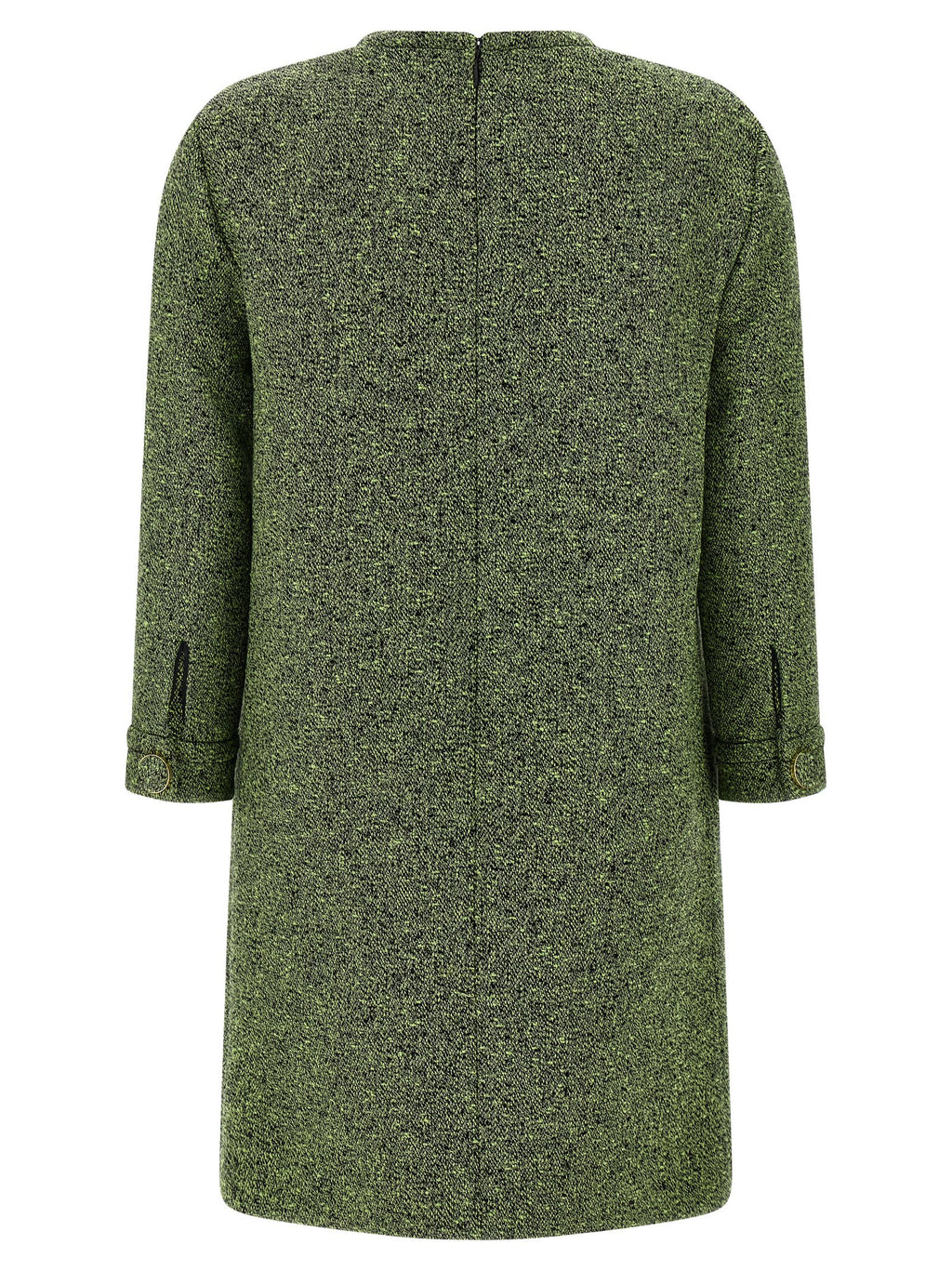 Bicolor Cotton Short Dress