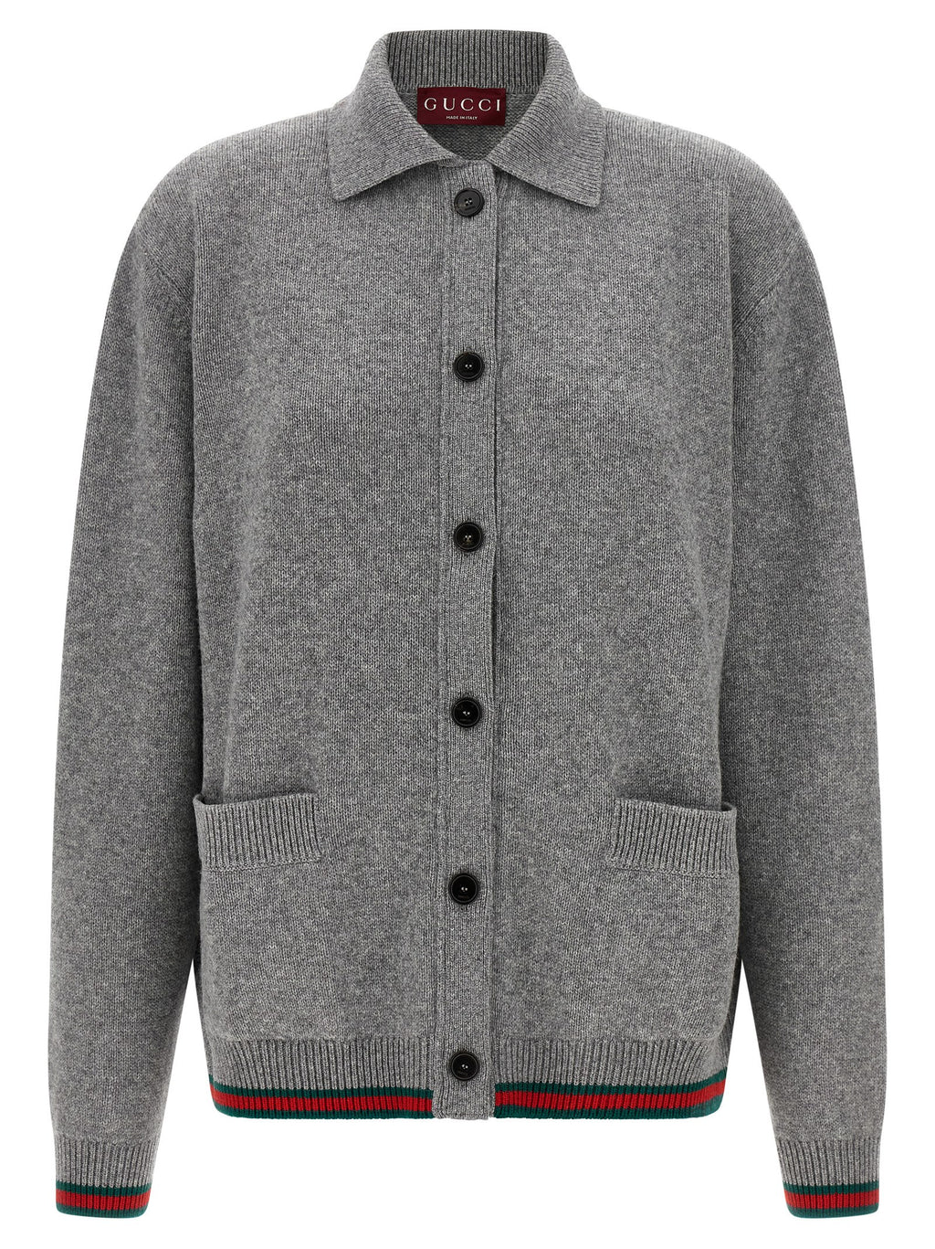 Gray Wool Cardigan