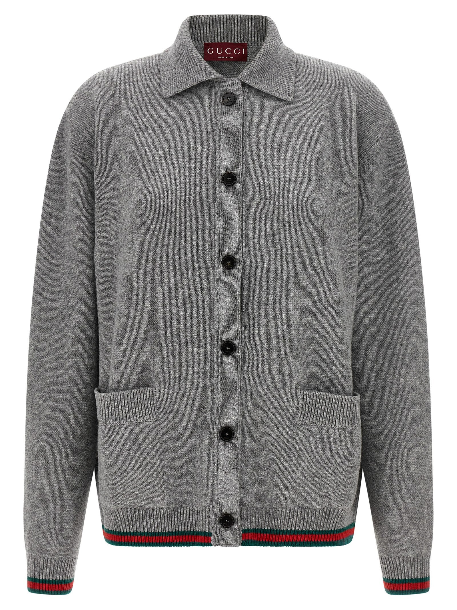 Gray Wool Cardigan