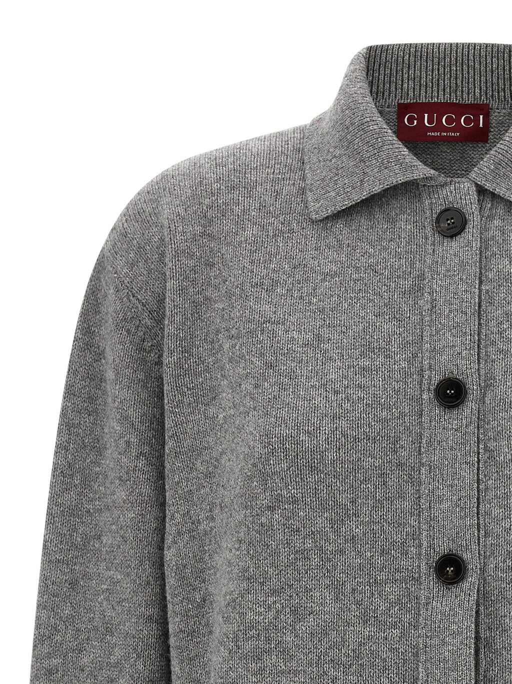 Gray Wool Cardigan