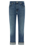 Blue Cotton Relaxed Fit Jeans