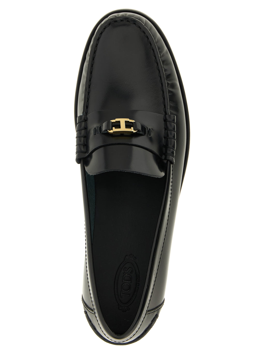 Black Calfskin Slip-On Loafers