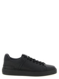 Black Calfskin Low Top Sneakers