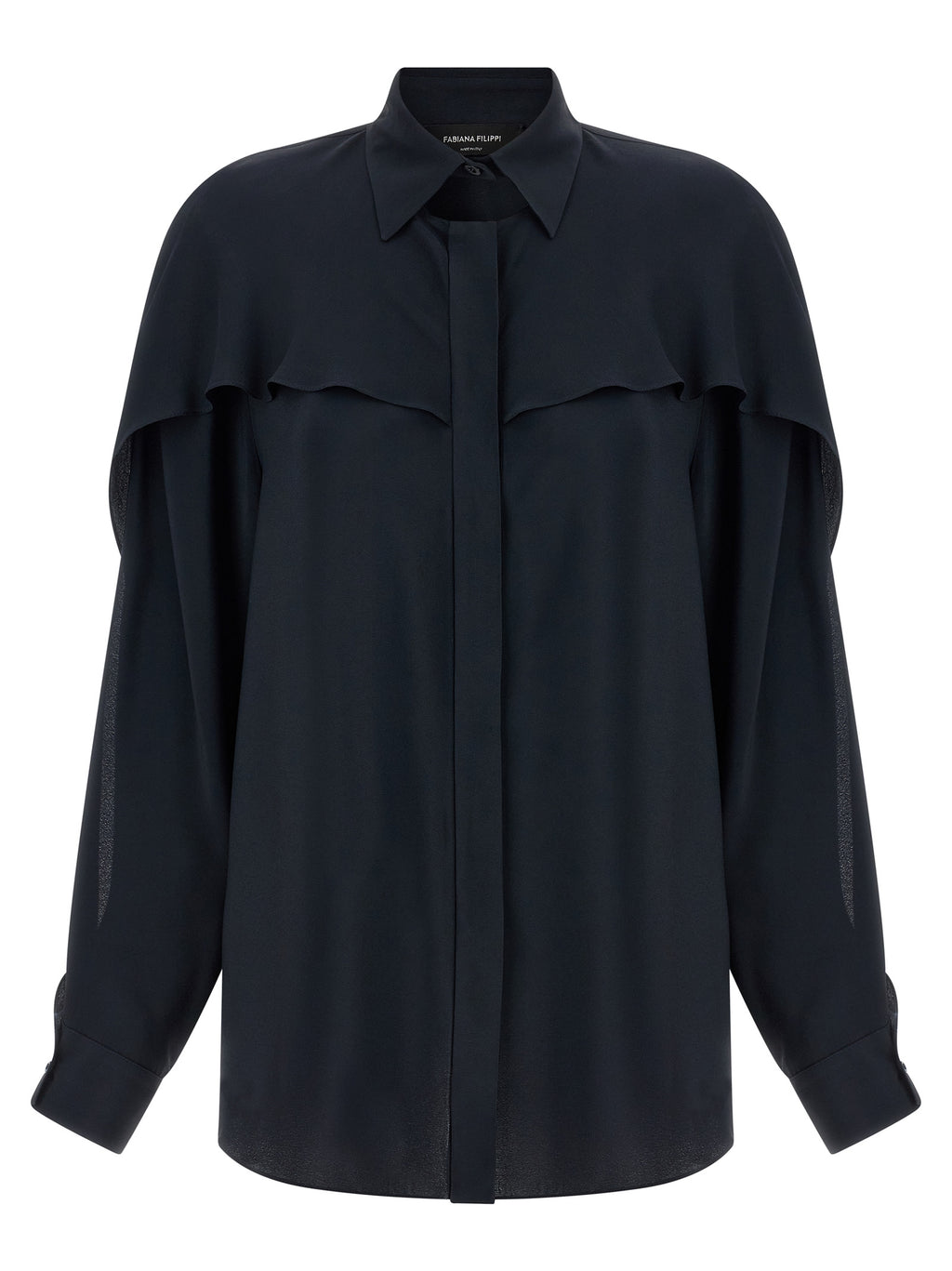 Blue Acetate Blouse