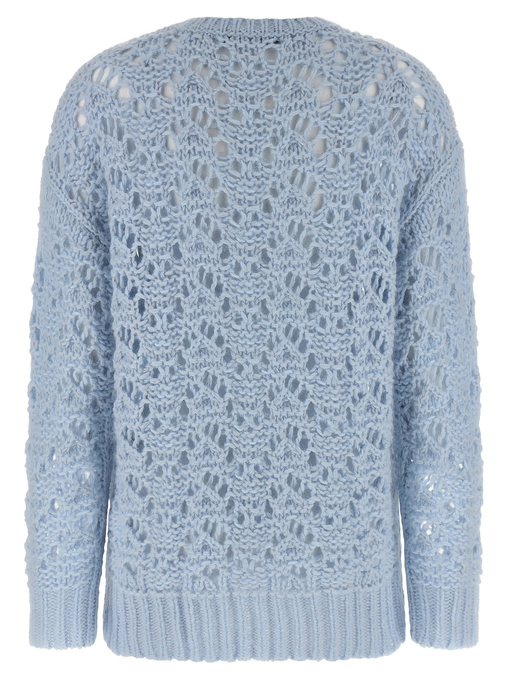 Blue Virgin Wool Cardigan