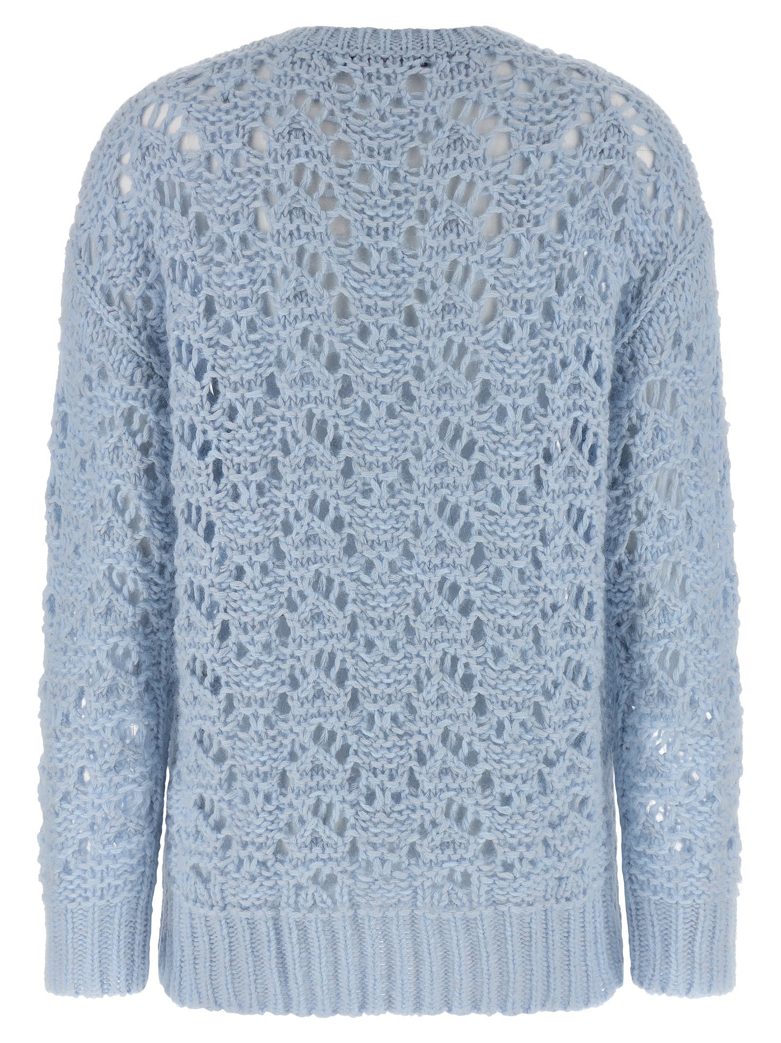 Blue Virgin Wool Cardigan