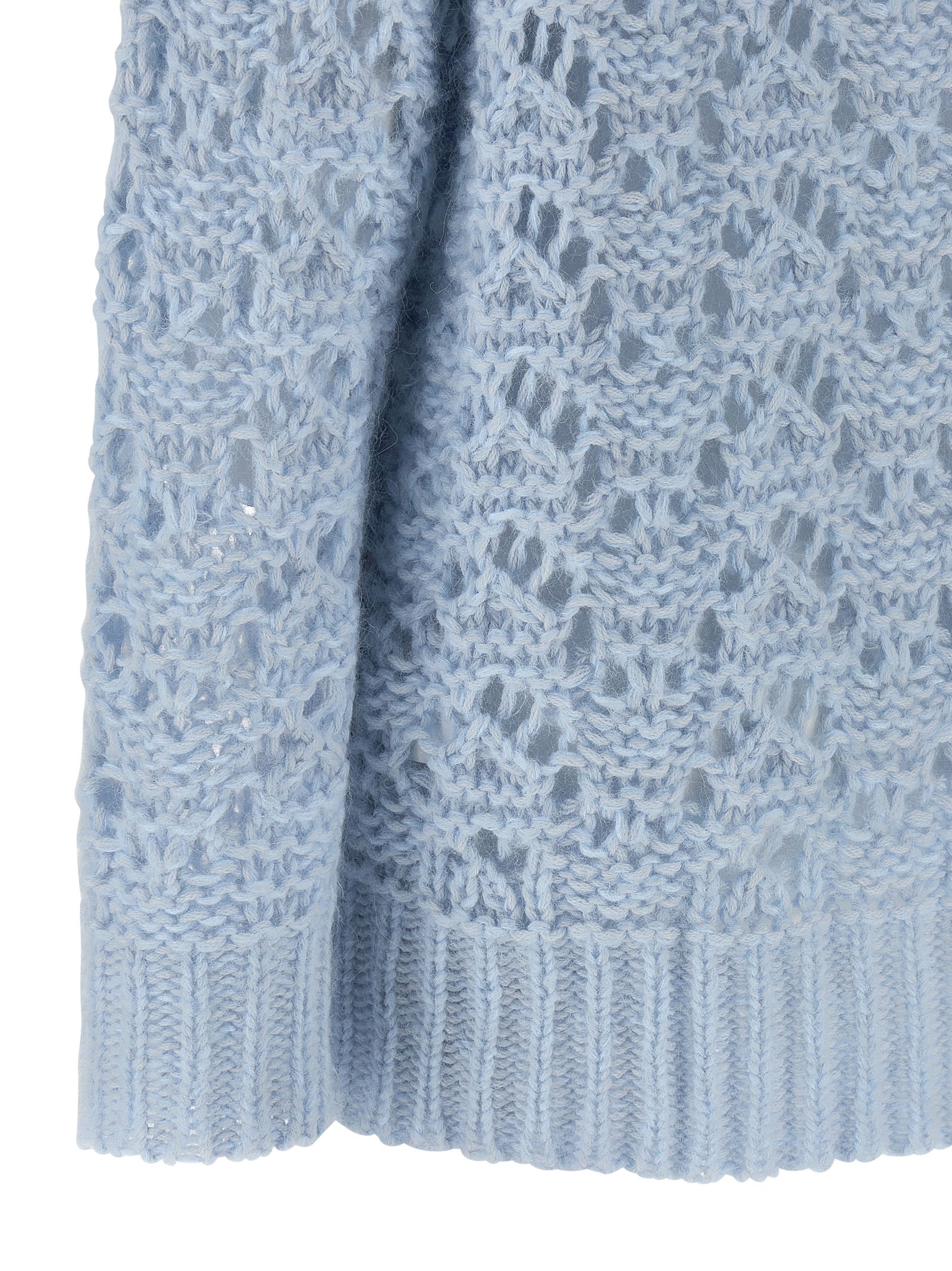 Blue Virgin Wool Cardigan
